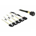 Cable Adaptador DeLOCK 85732 Mini SAS HD SFF-8643 a 4x SATA 6 Gb/s 1 m