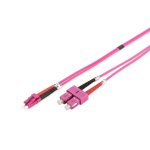 Cabo de fibra óptica multimodo Digitus OM4 LC a SC de 10 m