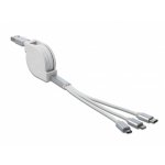 Câble USB DeLOCK 85850 0,98 m USB 2.0 Argent Blanc