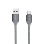 USB-Kabel Nevox 1480 2 m USB A auf USB C USB 3.2 Gen 2 Grau