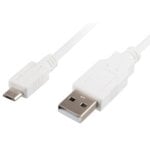 Cable USB Sharkoon 1,5 m Micro-USB 2.0 a USB-A Branco
