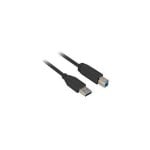 Cabo USB Sharkoon 2 m USB 3.2 Gen 1 USB-A a USB-B Preto
