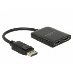 Divisor DisplayPort 1.4 DeLOCK 1 x DisplayPort para 2 x HDMI MST