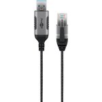 Adattatore Ethernet USB 3.0 a RJ45 Goobay 74396 3 m Nero Argento