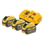 Ladegerät und Akkus Set DeWALT DCB118X3-QW 54 V 9 Ah