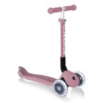 Patinete infantil Globber Junior plegable 3 ruedas luces Berry 50 kg