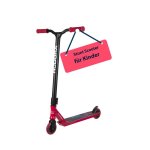 Patinete stunt Hudora XQ-13.1 100 kg freno pie ruedas poliuretano rojo oscuro/negro