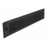 Panel pasacables avec brosse DeLOCK 2U noir 19” pour gestion de câbles