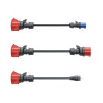 Adaptador go-e Gemini flex 22 kW, 3 peças, Preto