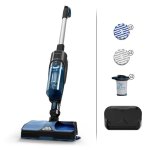 Akku Staubsauger Rowenta X Combo 2in1 215W 60 Minuten Nass- und Trockensauger Schwarz Blau