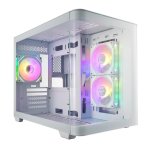 Boîtier PC FSP S380-WA Mini Tower mITX/mATX Blanc ARGB