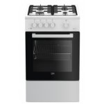 Cozinha Independente Beko FSG52020FW 4 Zonas 60 L Preto/Branco