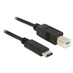 Cavo USB DeLOCK 83601 1 m USB 2.0 USB C a USB B Nero