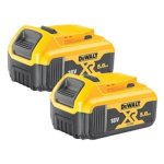 Batterie DeWALT DCB184P2-XJ 18V 5 Ah Ions Lithium 2 pièces