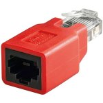 Adapter RJ-45 Goobay 68912 Stecker zu Buchse rot