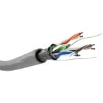 Câble réseau Goobay 68706 100 m Cat5e F/UTP (FTP) Gris