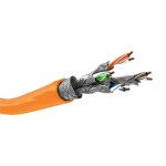 Cavo di rete Goobay Cat7a 50 m S/FTP Arancione