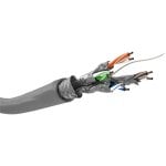 Cable réseau Goobay 93954 Cat6 S/FTP 100 m gris