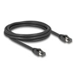 Cable de red Delock RJ45 Cat.8.1 S/FTP 2 m hasta 40 Gbps negro