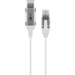 Cavo adattatore Ethernet Goobay USB 3.0 a RJ45 3 m Bianco