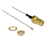 Câble coaxial DeLOCK 88812 0,2 m MHF III (I-PEX) à SMA Gris