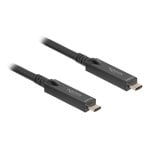 Cable USB-C óptico activo DeLOCK 84255 5 m USB 3.2 Gen 2 10 Gbit/s Negro