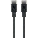 Cable USB-C à USB-C Goobay 66316 0,5 m USB 2.0 Noir