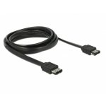 Cabo eSATA DeLOCK 2 m SATA II Preto Macho/Macho