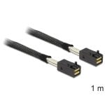 Cable DeLOCK Mini SAS HD x 4 SFF 8643 1 m Negro