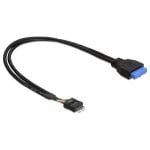 Adattatore DeLOCK USB 3.0 19 pin a USB 2.0 8 pin 60 cm Nero