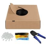Cavo di rete Goobay 94399 305 m Cat6 U/UTP Nero per esterni