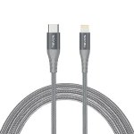 Cable Nevox 1885 1 m Lightning a USB C Gris Plata