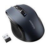 Rato Ugreen 6957303898558 RF Wireless Bluetooth 4000 DPI Preto Ergonómico