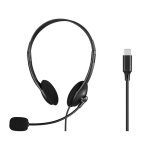 Auricolari Sandberg 825-31 con cavo USB-C per ufficio, microfono, nero