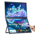 Monitor Uperfect Dual 18,5" Full HD 100Hz IPS HDR Tragbar VESA