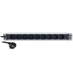Regleta MCL 9 Tomas 19'' con Interruptor y Montaje en Rack