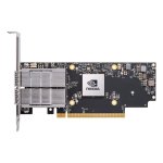 Tarjeta de red NVIDIA ConnectX-7 PCI Express Fibra 400000 Mbit/s interna negra gris