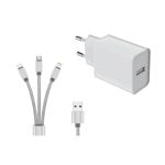 Chargeur DLH DY-AU5092W 12W USB-A 5V 2,4A 1,2 m Blanc