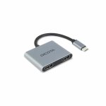 Estação Dock USB Type C DICOTA D32063 Prateado 4K Ultra HD