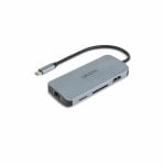 Hub Dicota 8 Ports USB 4 Gigabit Ethernet D32062 100 W Silber