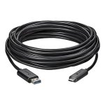 Cable USB HP Poly Active Optical 10 m USB A vers USB C USB 3.2 Gen 1 Noir