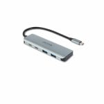 Hub Dicota 4 Ports 10 Gbps USB Type-C D32061 Aluminium Silber