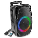 Altavoces Fenton Portátil Bluetooth 300W con micrófono y LED multicolor