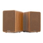 Altavoces Audizio HiFi activos Bluetooth 5.0 con DSP y HDMI ARC 120W diseño madera