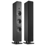 Altavoces torre Audizio Bluetooth 5.2 320W con entrada óptica y USB, color negro