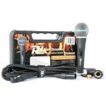 Micrófono Power Dynamics PDM660 XLR cardioide con filtro antipop y soporte