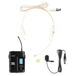 Micrófono Power Dynamics PD220BP inalámbrico UHF con 2 micrófonos
