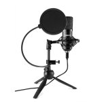 Micrófono Vonyx CM300B USB cardioide con filtro antipop y soporte
