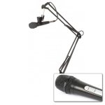 Micrófono Fenton DM110 dinámico XLR con brazo articulado y cables
