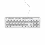 Teclado Dell KB216 de membrana completo con cable USB francés AZERTY blanco